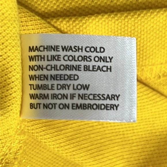 U.S. Polo Assn. Big Pony Logo Polo Shirt in Bright Yellow & Navy - NEW -Size XXL - Picture 10 of 12